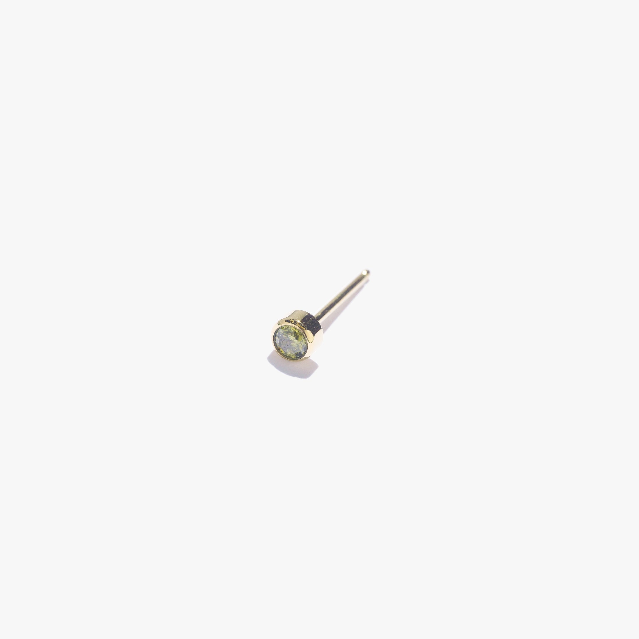 3mm Lonely Olive Stud (Single) - Image 3