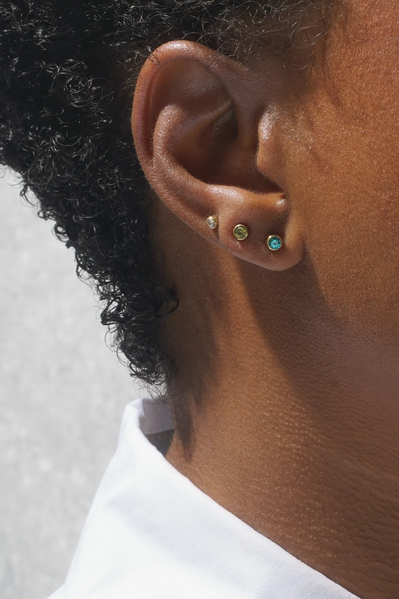3mm Lonely Olive Stud (Single) - Image 6
