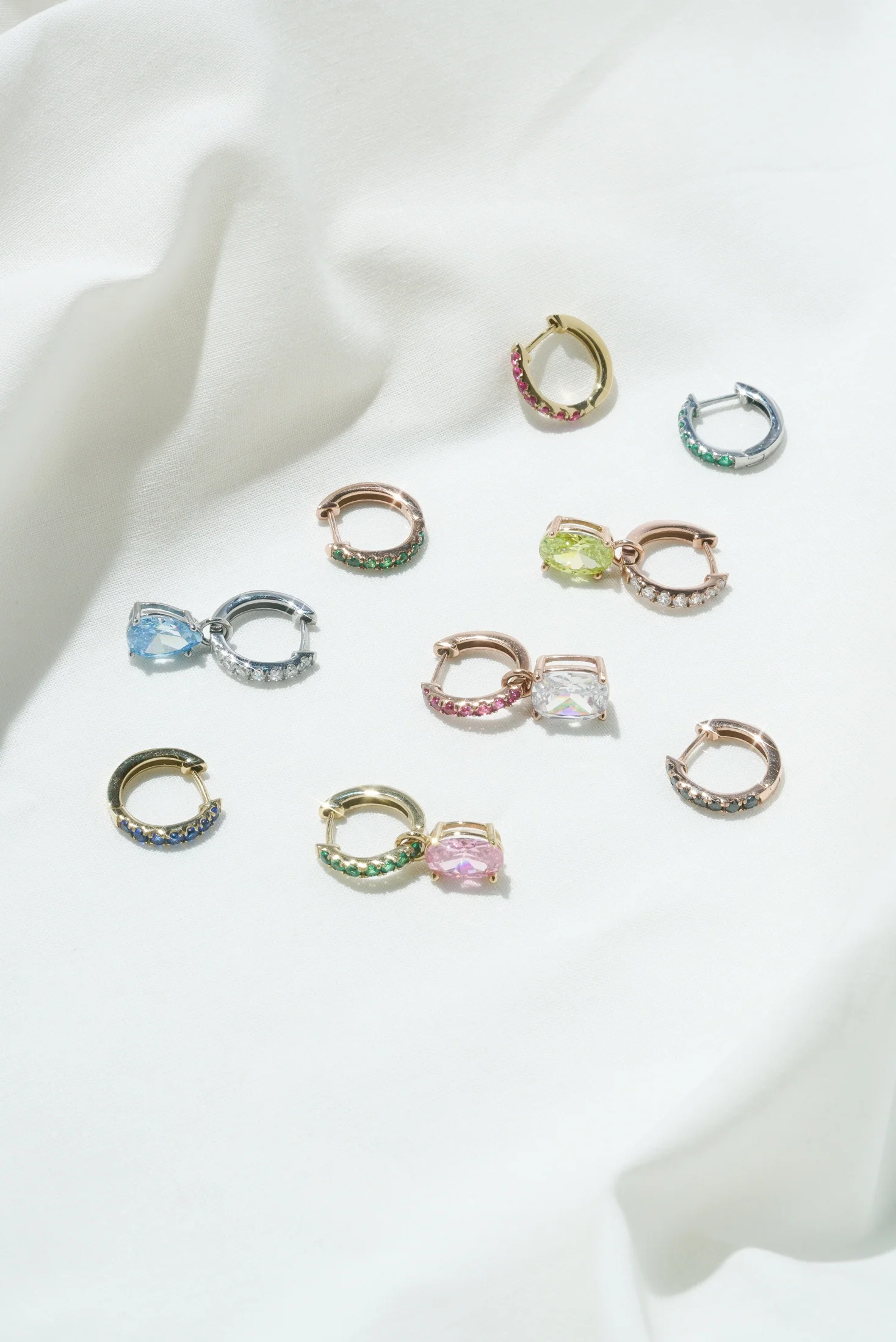 Emerald Satellite Huggie (Single) - Image 3