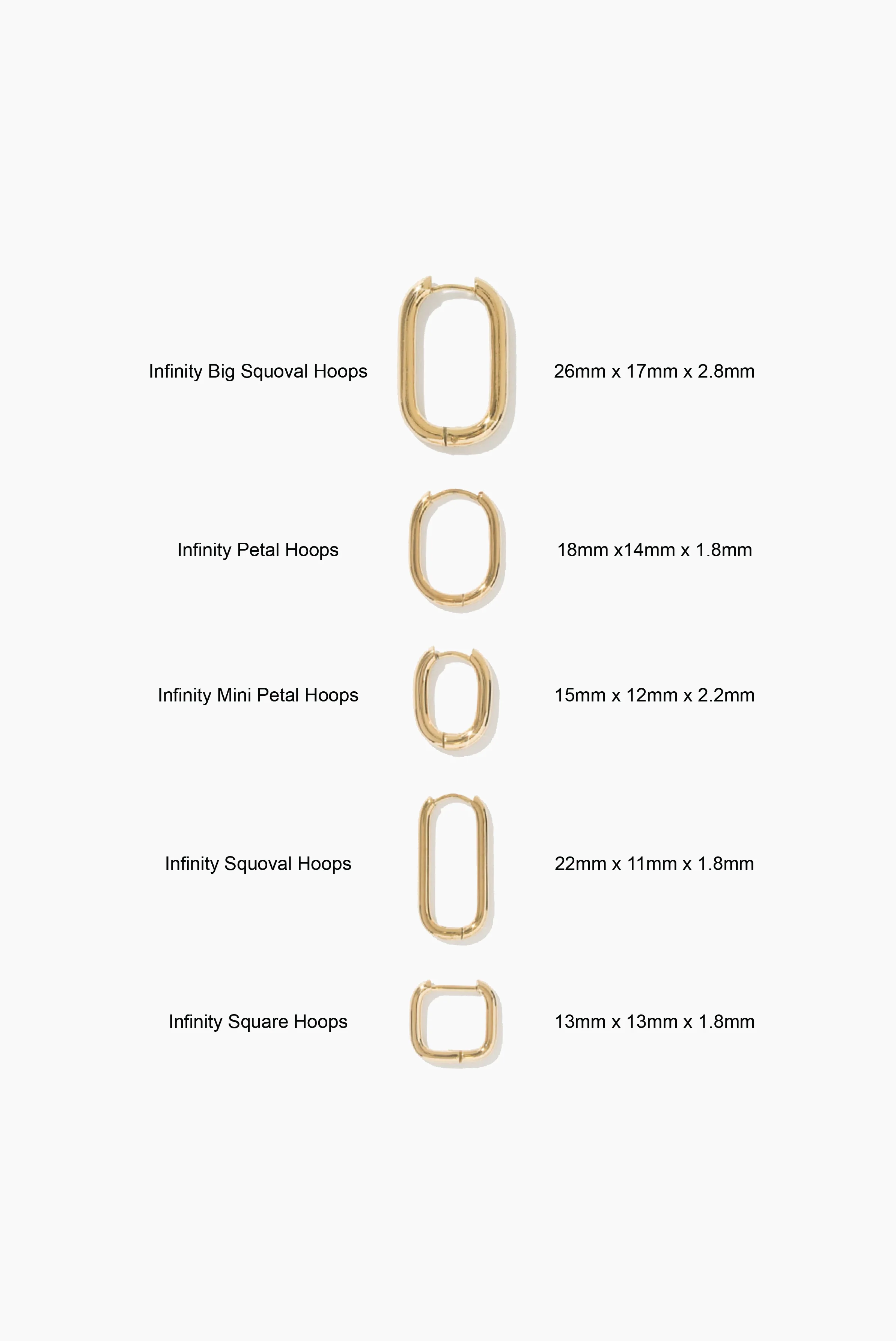 Infinity Big Squoval Hoops (Pair) - Image 12