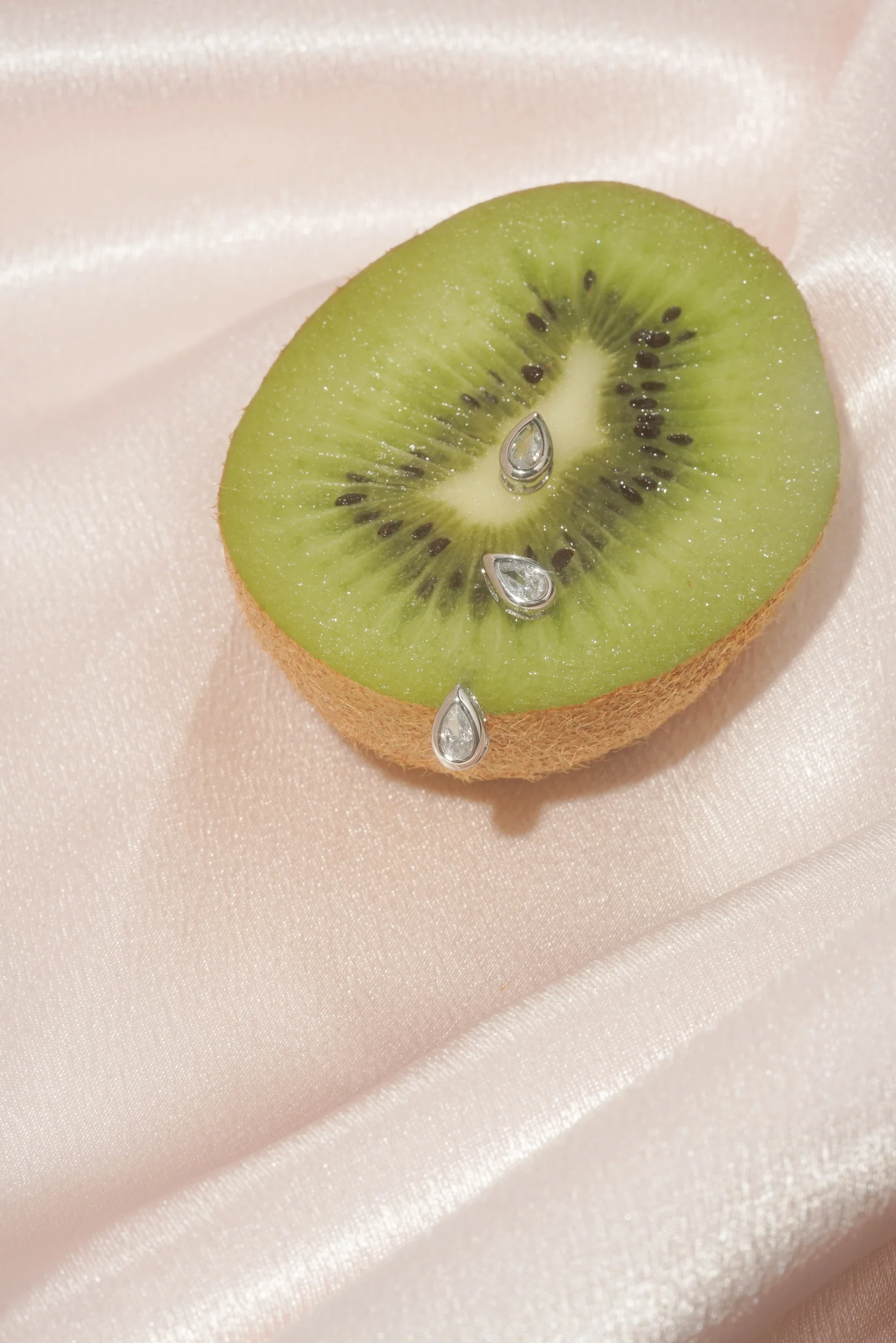 Teardrop Bezel Studs (Pair) - Image 8